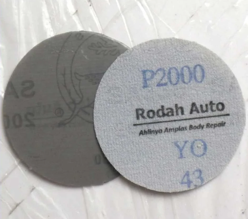 Amplas Bulat Velcro 3 Inch (80 mm) untuk Spot Repair