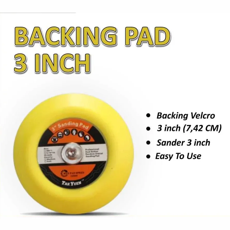 Mini Sanding Pad Velcro Rodah Auto 3 Inch