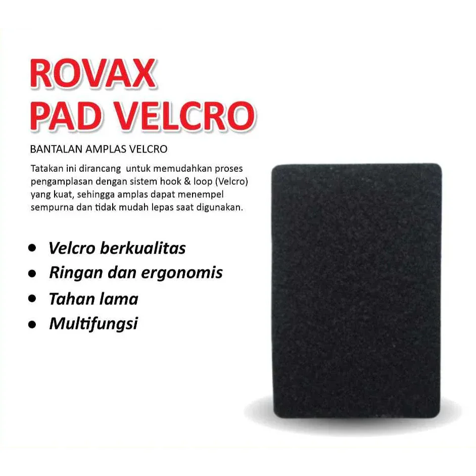 Bantalan Amplas Rovax Pad Velcro 7 x 10,7 cm