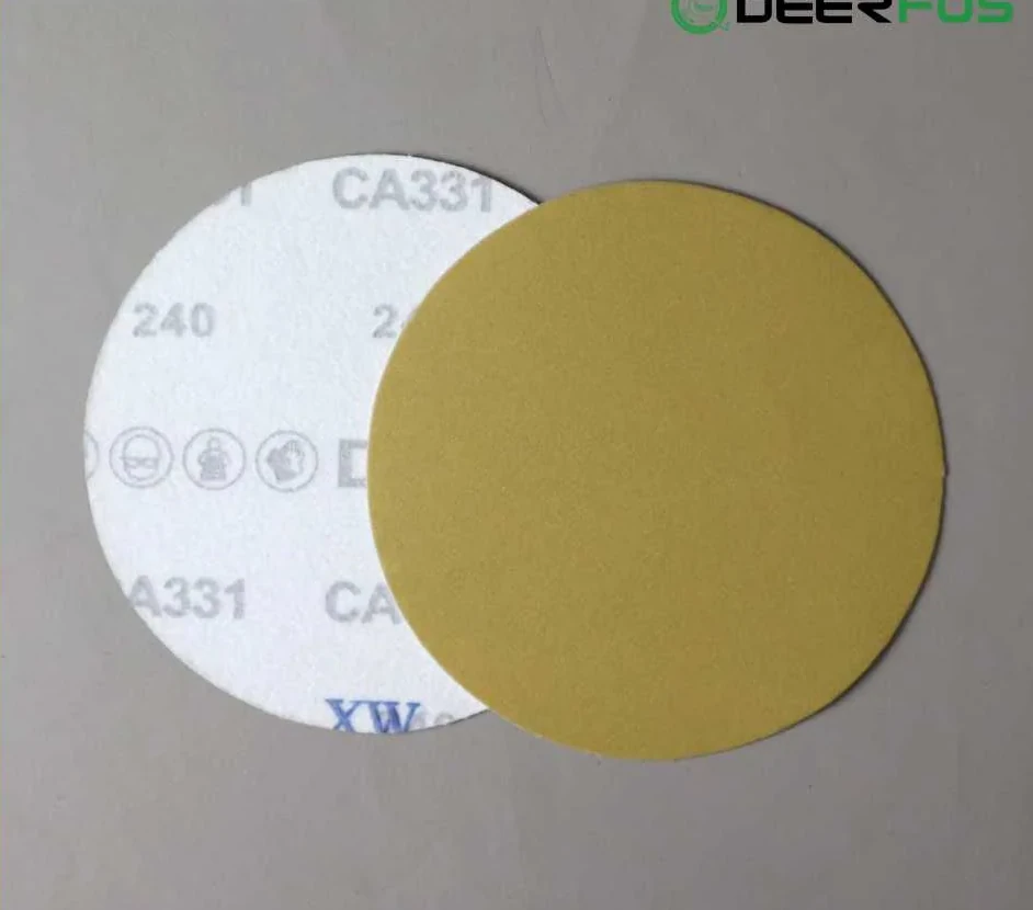 Amplas Bulat Velcro 5 Inch Tanpa Lubang untuk Spot Repair