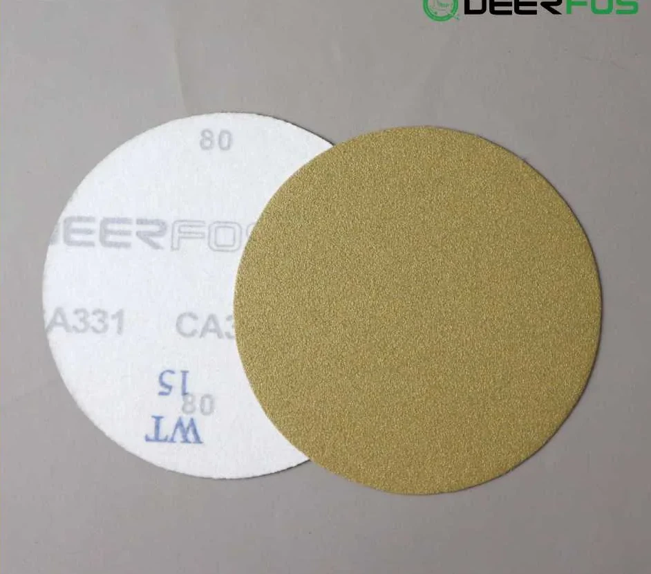 Amplas Bulat Velcro 5 Inch Tanpa Lubang untuk Spot Repair