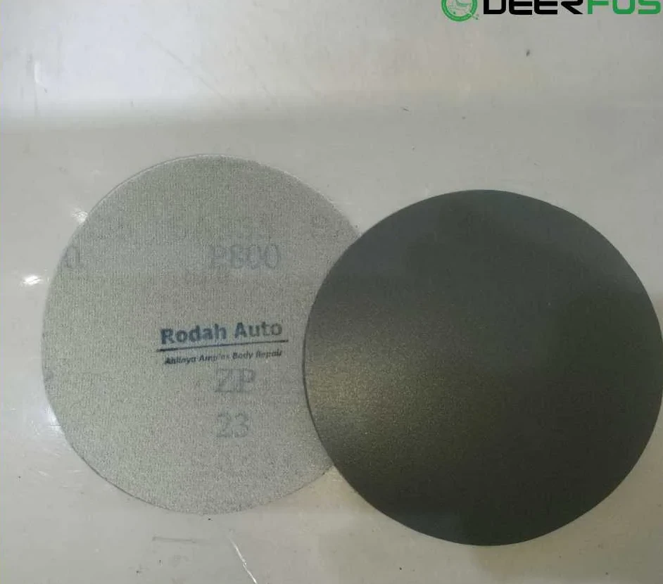 Amplas Bulat Velcro 5 Inch Tanpa Lubang untuk Spot Repair