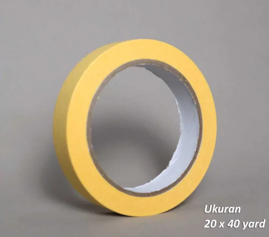 Lakban Kertas Masking Tape 24 mm x 18 Meter
